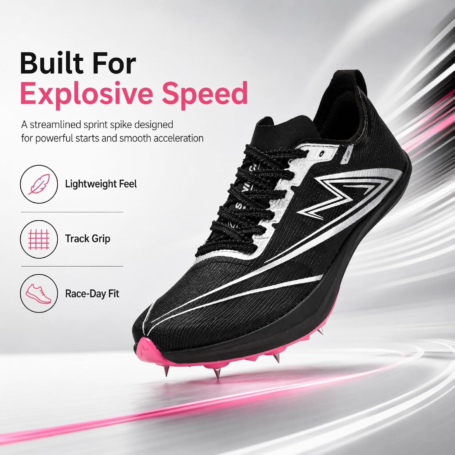 Track and Field Shoes Men Women Kids Spikes Sneakers Full-Length Carbon Plate Track Race Jumping Sneakers Girls Professional Running Track Spikes Shoes Boys image 2
