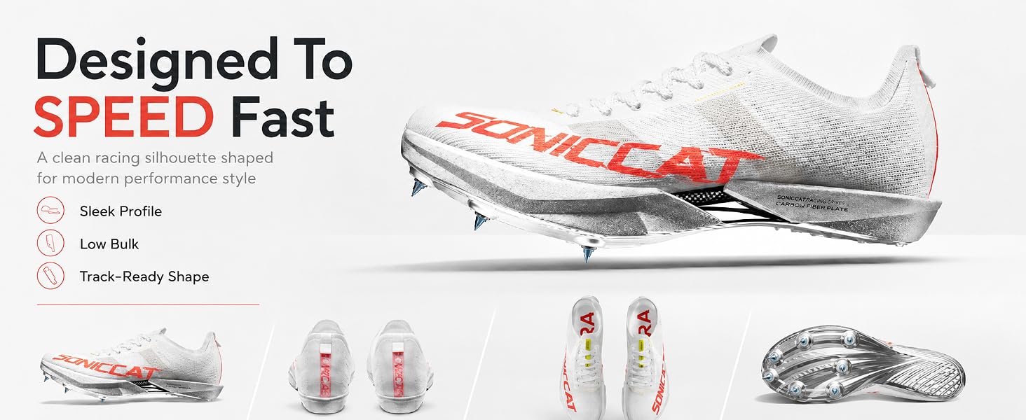 Track Spikes for Men Women Youth, Spikes Track Shoes with Dual Carbon Plate, Sprinting Track Spikes, Lightweight Racing Track Shoes for Boys Girls detail image 2