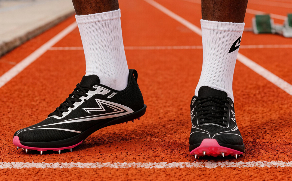 Track and Field Shoes Men Women Kids Spikes Sneakers Full-Length Carbon Plate Track Race Jumping Sneakers Girls Professional Running Track Spikes Shoes Boys detail image 3