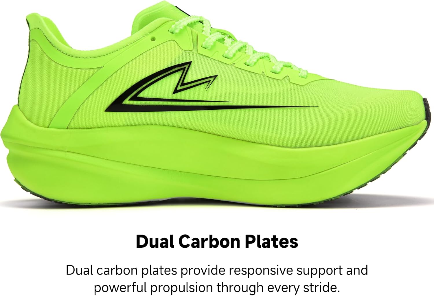Marathon Running Shoes for Men Women Kids, Dual Carbon Plates and Dual Midsole Workout Sneakers for Training, Racing and Everyday Wear image 4