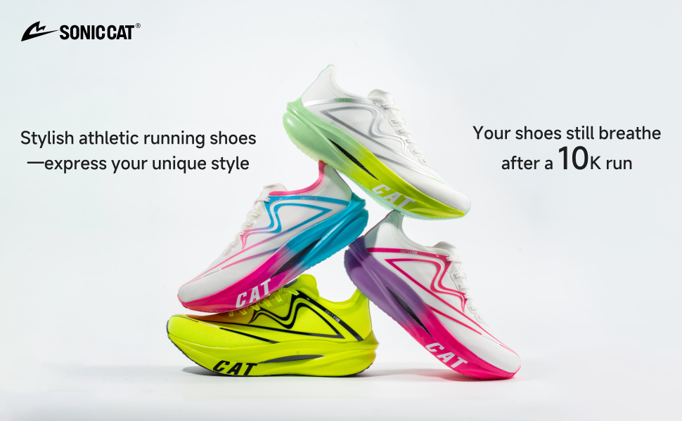 Marathon Running Shoes for Men Women Kids, Dual Carbon Plates and Dual Midsole Workout Sneakers for Training, Racing and Everyday Wear detail image 1