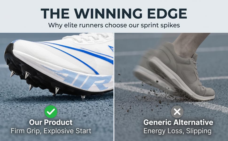 Track and Field Spikes Shoes Men Women Full Length Carbon Plate Running Shoes with Air Cushion Track Race Jumping Sneakers Professional Running Track Spikes Shoes detail image 5