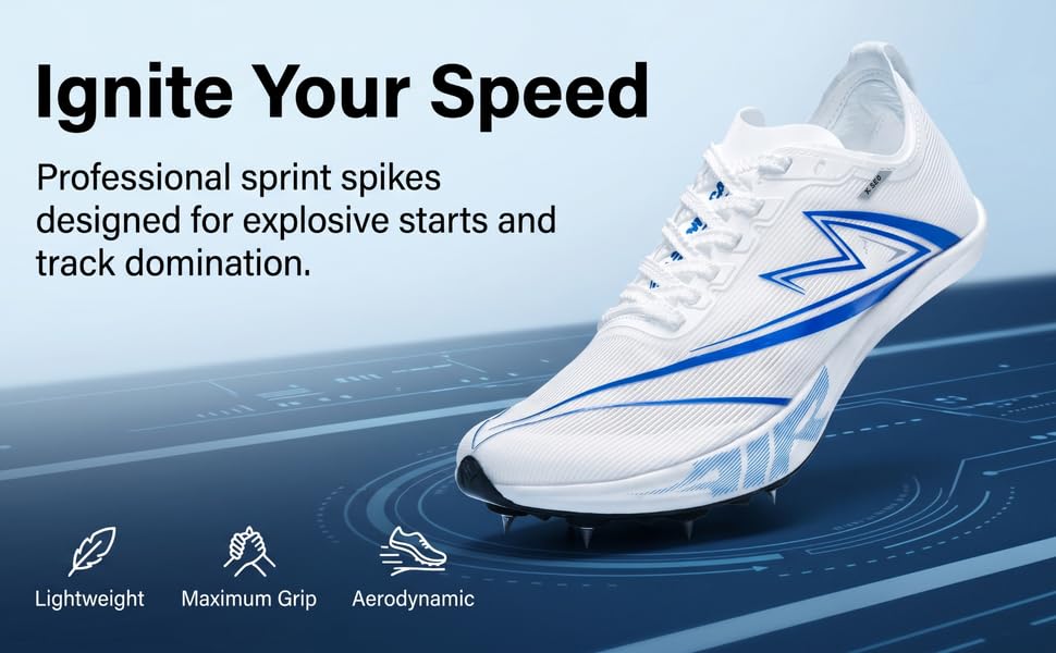 Track and Field Spikes Shoes Men Women Full Length Carbon Plate Running Shoes with Air Cushion Track Race Jumping Sneakers Professional Running Track Spikes Shoes detail image 7