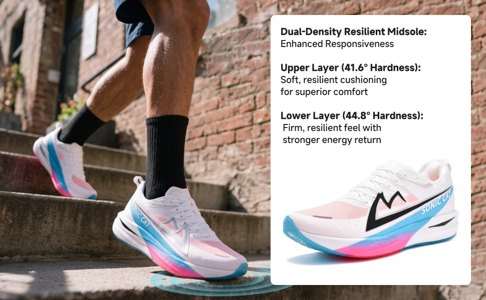 Men's & Women's Marathon Running Shoes Air Cushion Full-Length Carbon Plate Fashion Workout Shoes detail image 3
