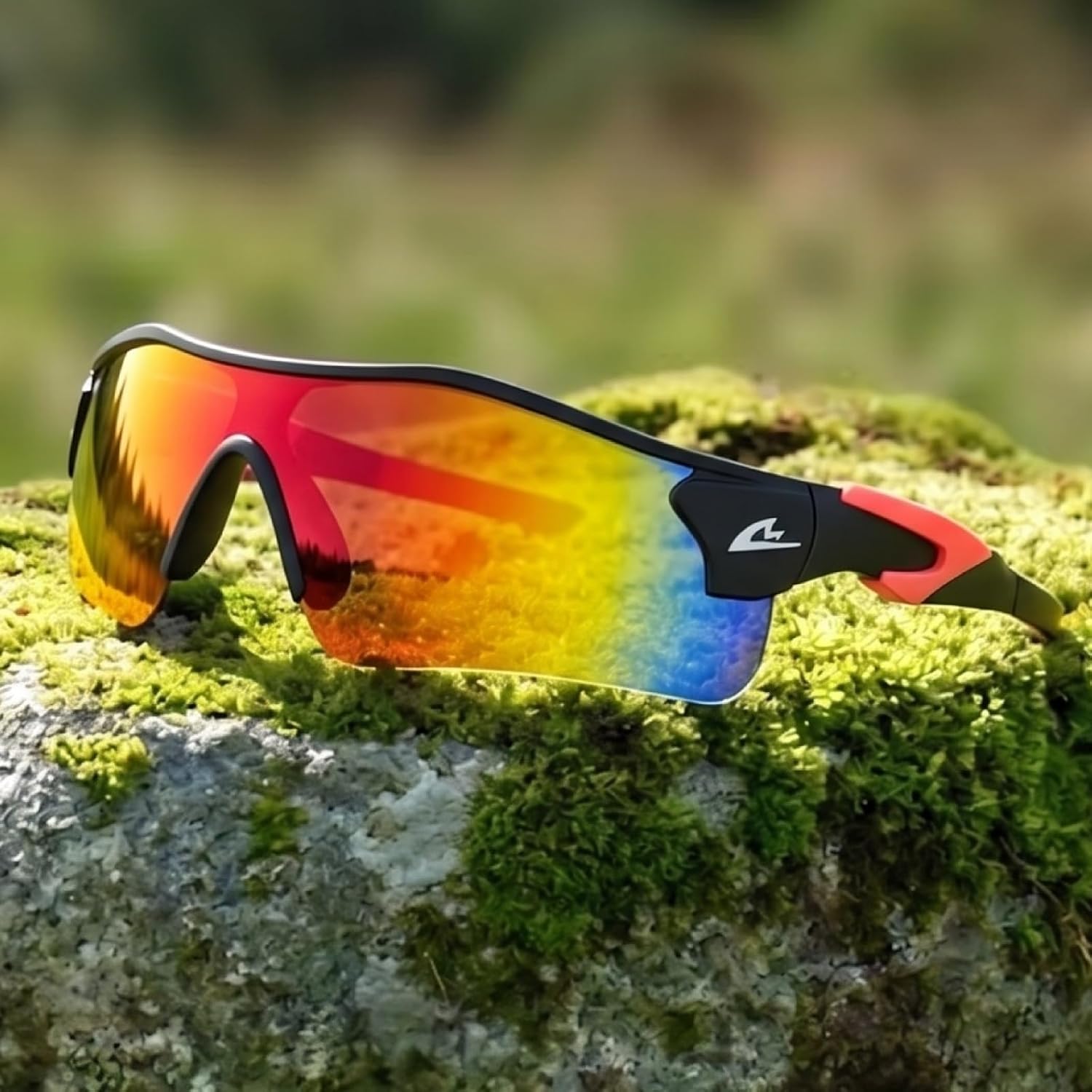 Polarized Sports Sunglasses for Men Women, UV400 Anti Glare Running Cycling Driving Fishing Glasses, TR90 Frame image 4