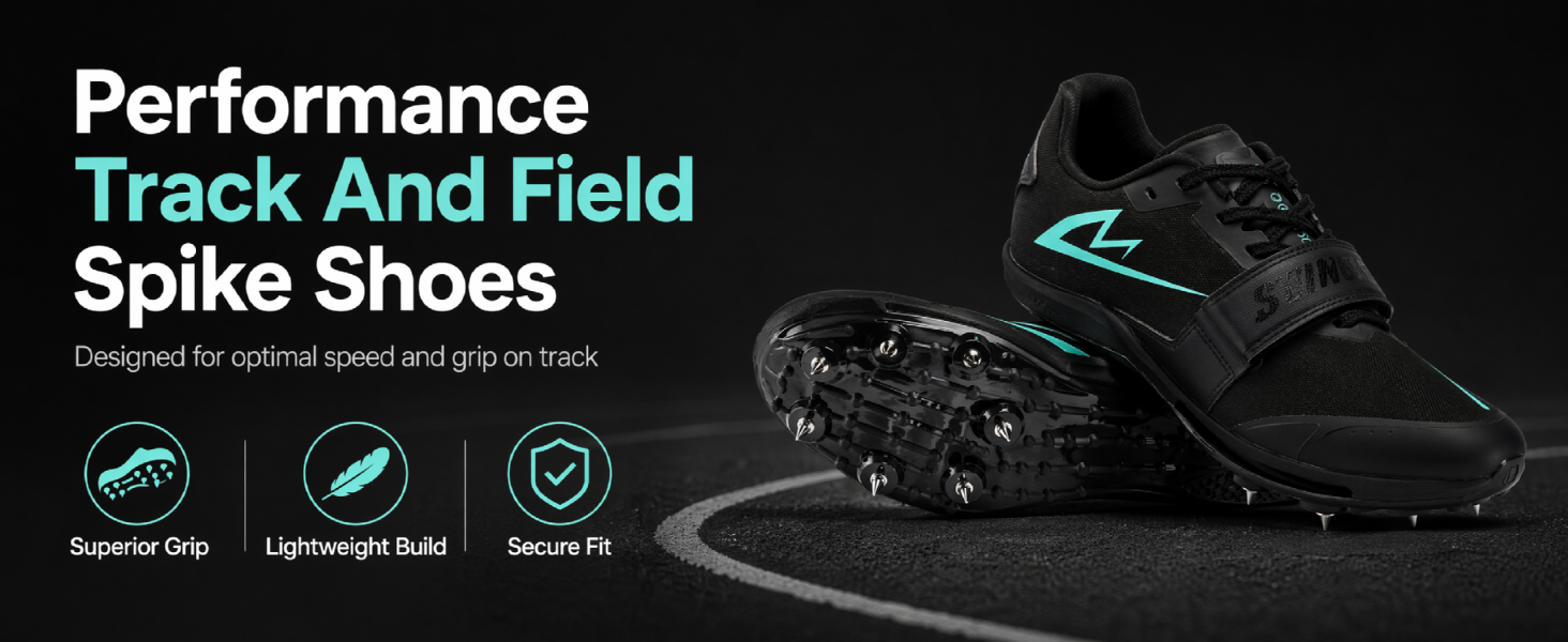 Track Spikes for Men and Women, Full-Length Carbon Plate Track and Field Spikes with Air Cushion, Running Spikes for Sprinting, Long Jump, Triple Jump and Track Training detail image 1