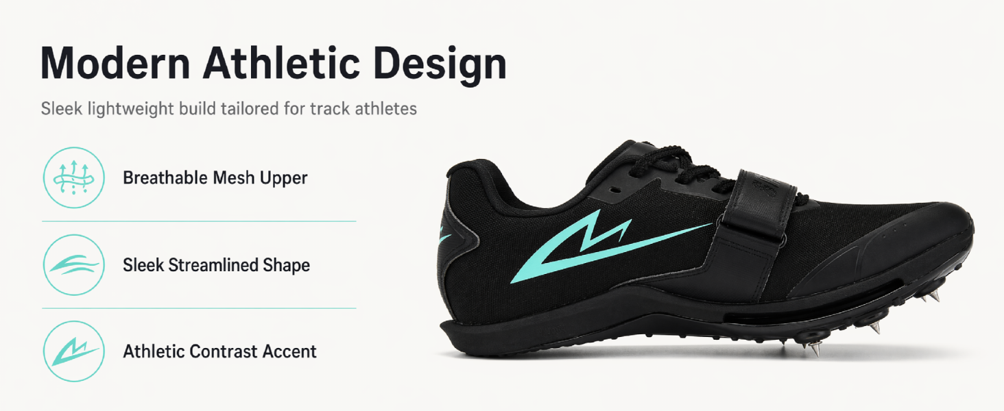 Track Spikes for Men and Women, Full-Length Carbon Plate Track and Field Spikes with Air Cushion, Running Spikes for Sprinting, Long Jump, Triple Jump and Track Training detail image 3