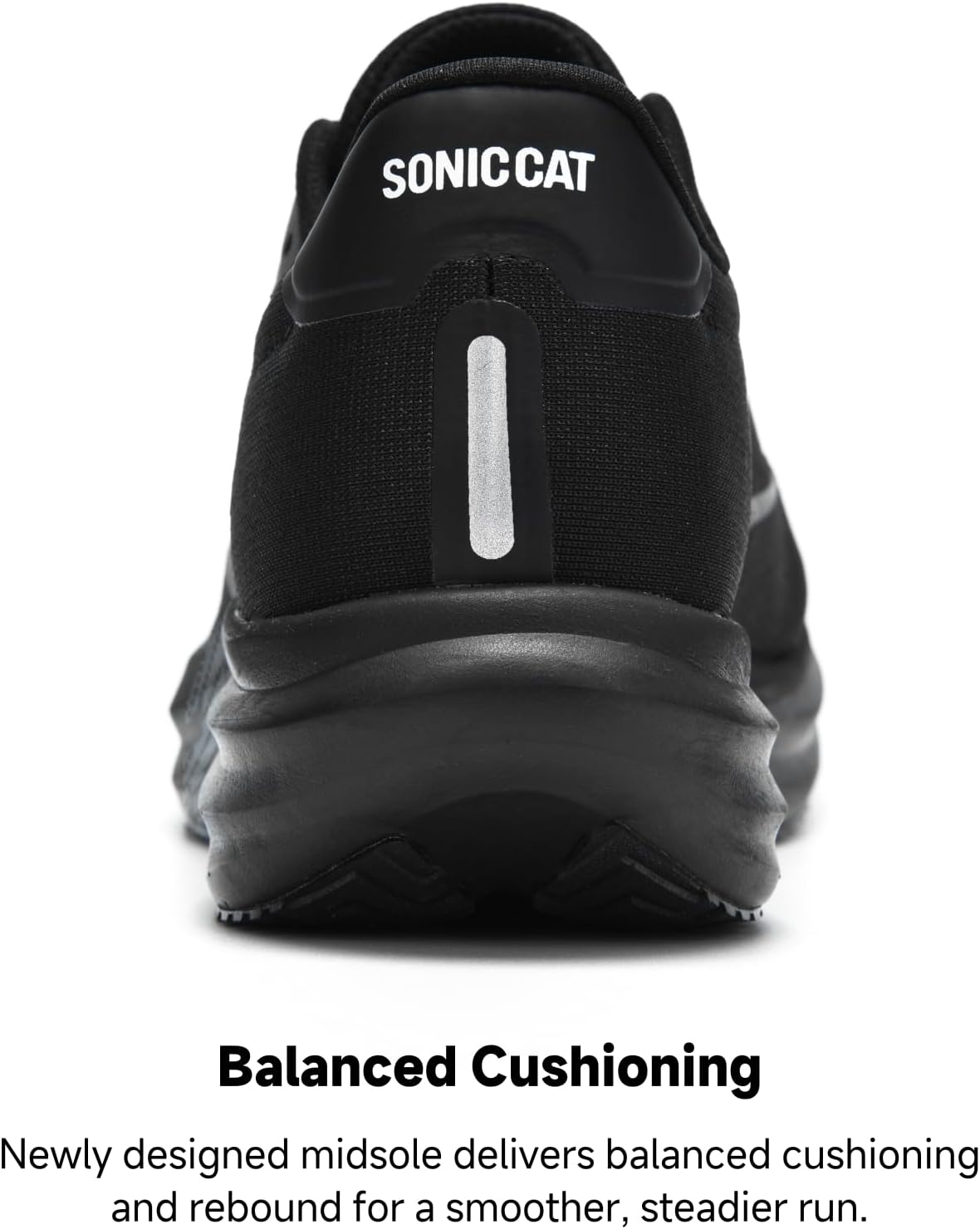 Running Shoes for Men, Lightweight Breathable Men's Road Running Shoes with Air-Carbon Support, Triple-Density Cushioning and Grip Outsole for Gym Workout, Walking, Training and Daily Wear image 3
