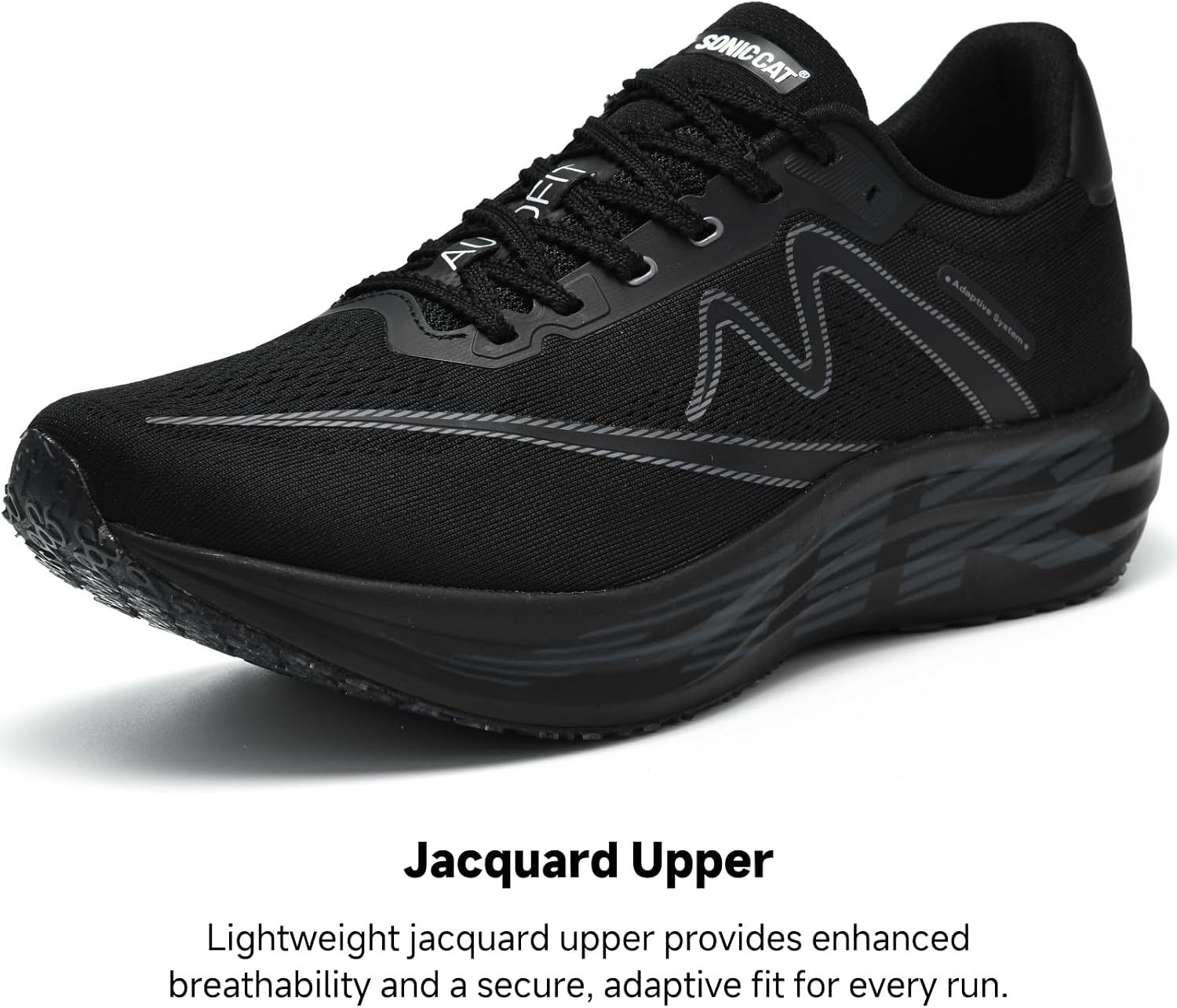 Running Shoes for Men, Lightweight Breathable Men's Road Running Shoes with Air-Carbon Support, Triple-Density Cushioning and Grip Outsole for Gym Workout, Walking, Training and Daily Wear image 4