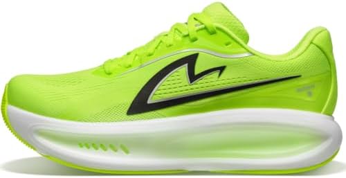 Running Shoes for Men, Cushioned Road Running Shoes and Men's Athletic Sneakers for Daily Training with Breathable Mesh Green/White image